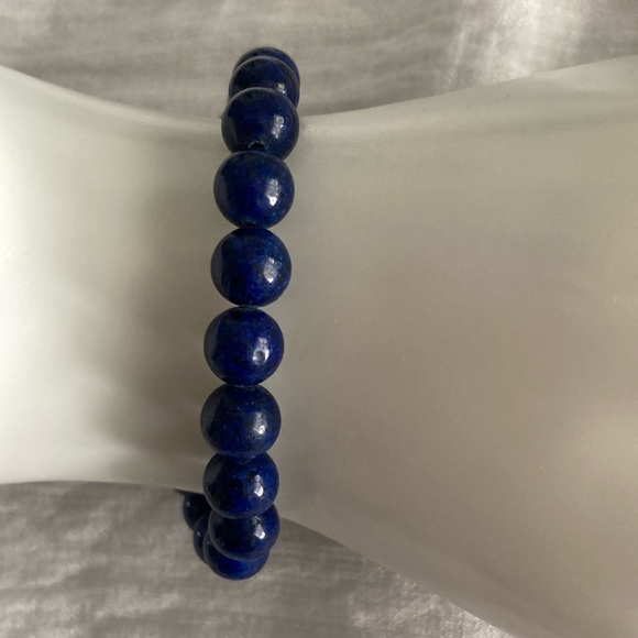 New Bracelet Beaded Stretch Blue Women’s - Picture 5 of 7